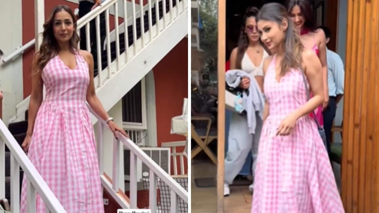 Malaika Arora and Mouni Roy share a style moment in the same Gingham dress
