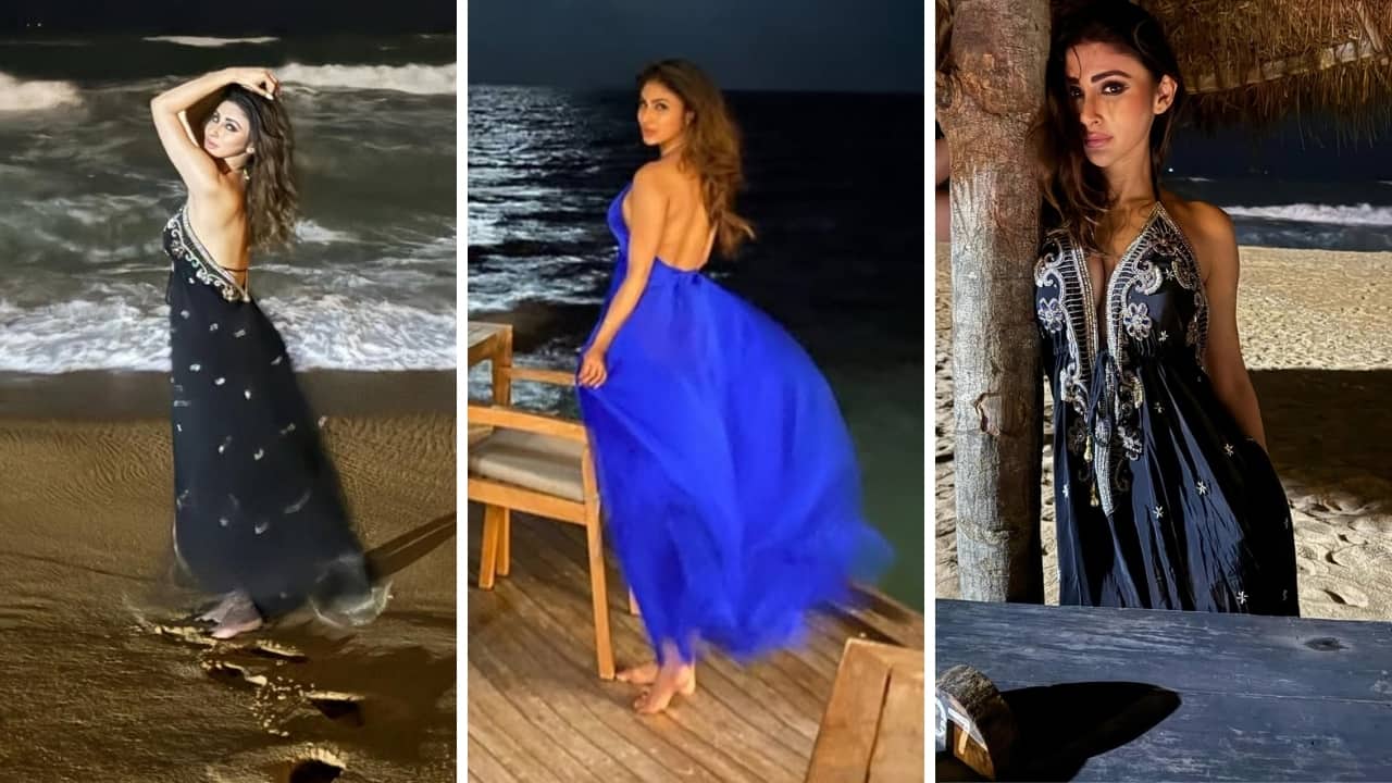 Mouni Roy shows us how to nail beach style in backless maxi dresses
