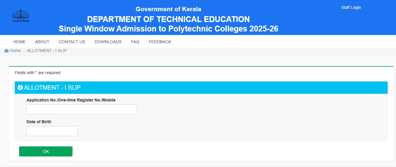 Kerala Polytechnic Final Rank List and First Allotment 2025 Released at polyadmission.org Kerala Polytechnic Final Rank List and First Allotment 2025 Released at polyadmission.org
