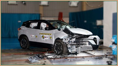 Tata Harrier.ev scores 5-star safety rating at Bharat NCAP