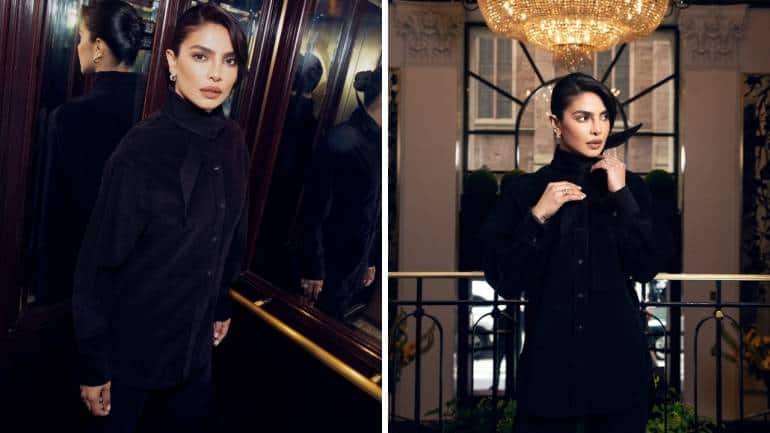 Priyanka Chopra in black (Images: @priyankachopra/Instagram)