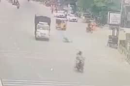 Hyderabad woman steps out of car, flung into air as speeding Bolero hits her | Video