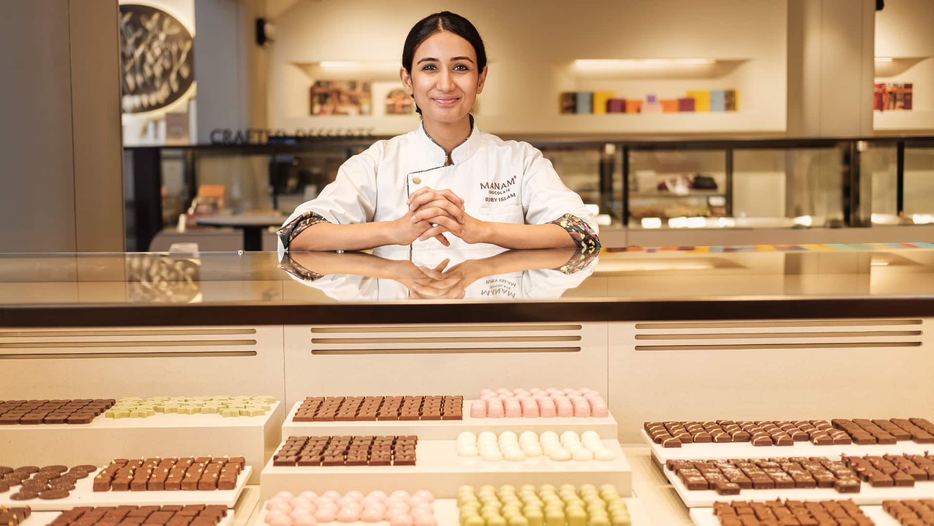 Ruby Islam, head chef, Manam Chocolate. (Photo credit: Nishant Ratnakar)