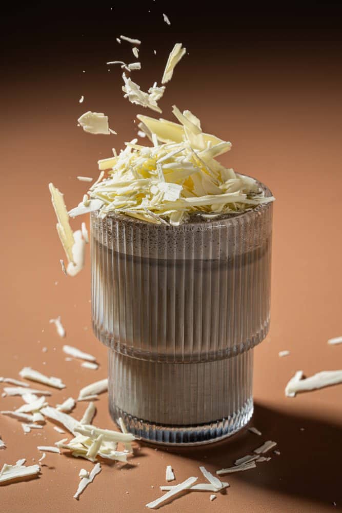Black sesame praline latte hot chocolate at Manam Chocolate (Photo courtesy Lost & Hungry Studios via Manan)