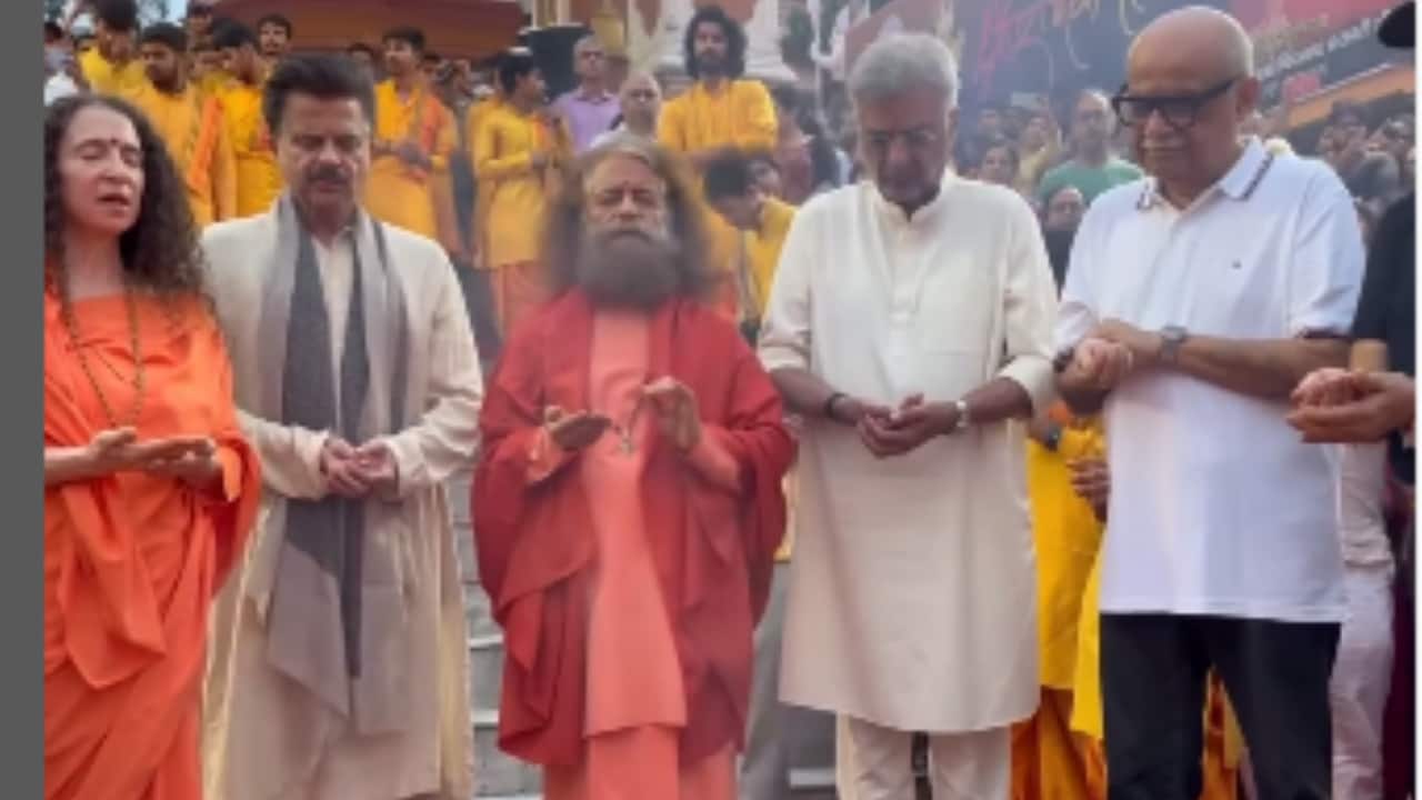 Anil Kapoor, brother Boney Kapoor immerse mother’s ashes in Ganga with emotional tribute