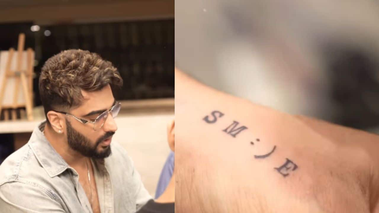 Arjun Kapoor marks 40th birthday with a 'SMILE' tattoo, says "So from being grumpy, to being more smiley..."