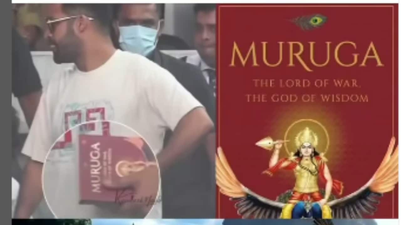 Jr. NTR spotted with Lord Muruga book at airport, hints at Trivikram’s next mythological epic