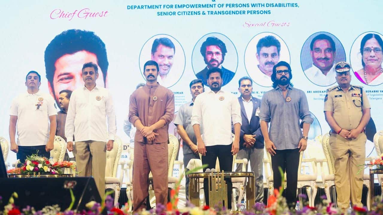 Telangana CM Revanth Reddy launches anti-drug drive with Ram Charan, Vijay Deverakonda
