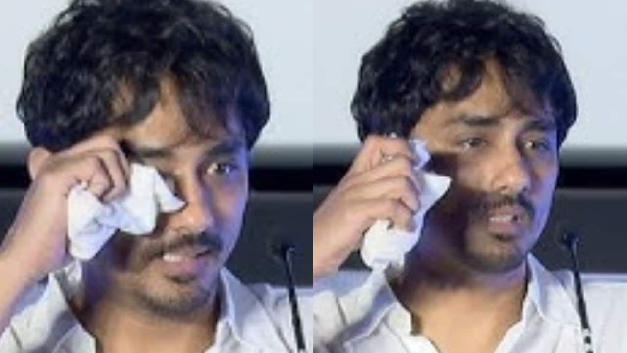 Siddharth breaks down in tears on stage ahead of 3BHK release; calls it a heartfelt homage to his parents