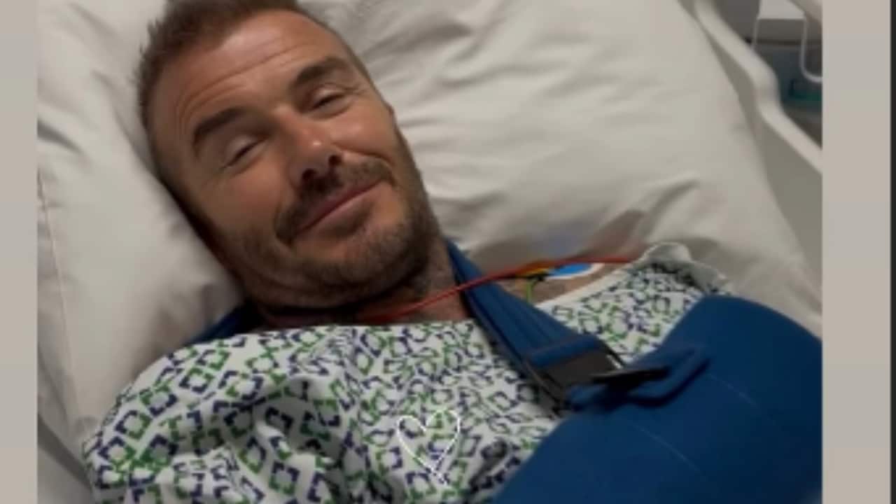 David Beckham hospitalised after enduring ‘unbearable’ arm pain