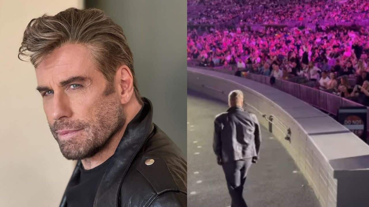 John Travolta surprises fans at Grease Sing-A-Long as the iconic Danny Zuko at Hollywood Bowl: Watch