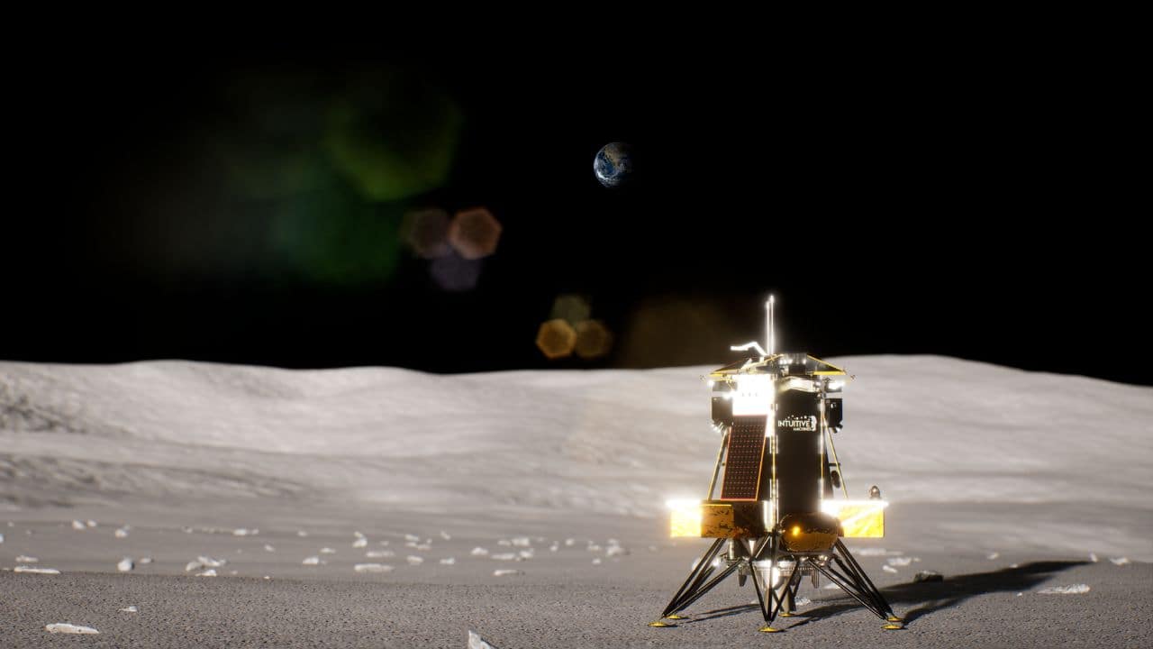 Intuitive Machines IM-3 (PRISM): NASA's Commercial Lunar Payload Services program mission to study lunar geology and test technologies for future human exploration, launching in 2026. (Image: NASA)