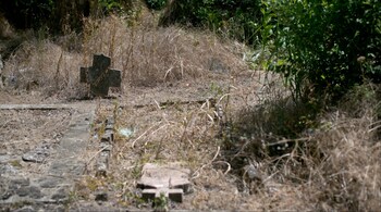 This photograph shows tombstones from the 18th century in the oldest part of the cemetery in Kisiljevo. (Image credit: AFP)