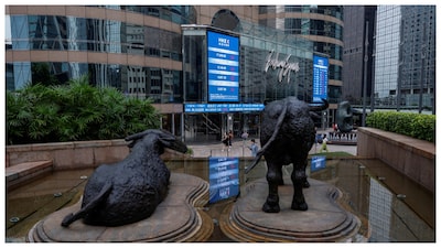 Hang Seng fell as much as 3% as surging US Treasury yields and disappointment over China’s latest stimulus package hit Hong Kong stocks.