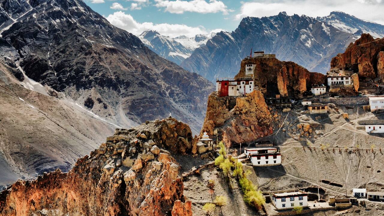 3. Spiti Valley Remote and stoic, Spiti sheds its harsh demeanour in the monsoon months. Though rainfall is sparse, the light shifts, bathing monasteries and mountainsides in a surreal golden glow. For travellers seeking the road less travelled, Spiti remains faithful. (Image: Canva)