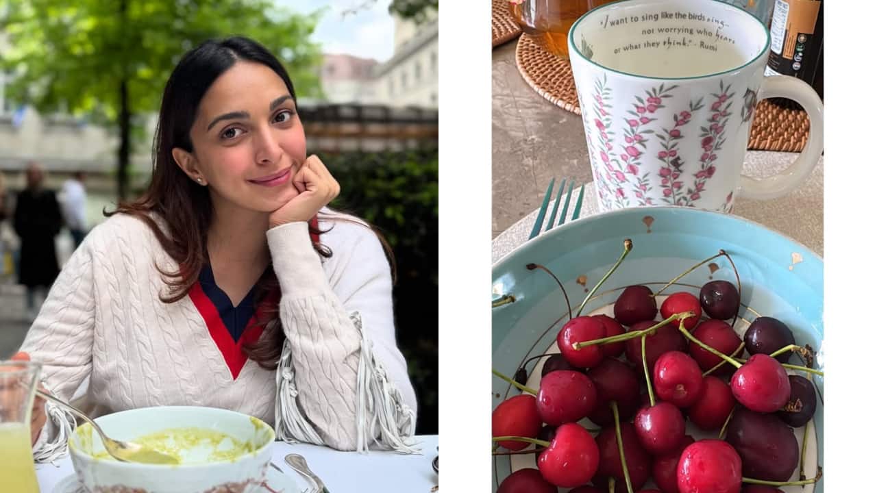 Mom-to-be Kiara Advani embraces mornings with cherries and Rumi's quotes during pregnancy
