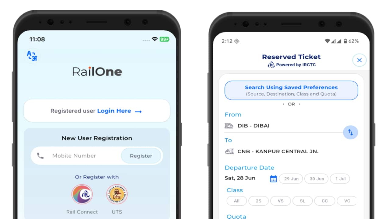 Indian Railways launches RailOne app, an all-in-one super app for all things related to trains in India:…