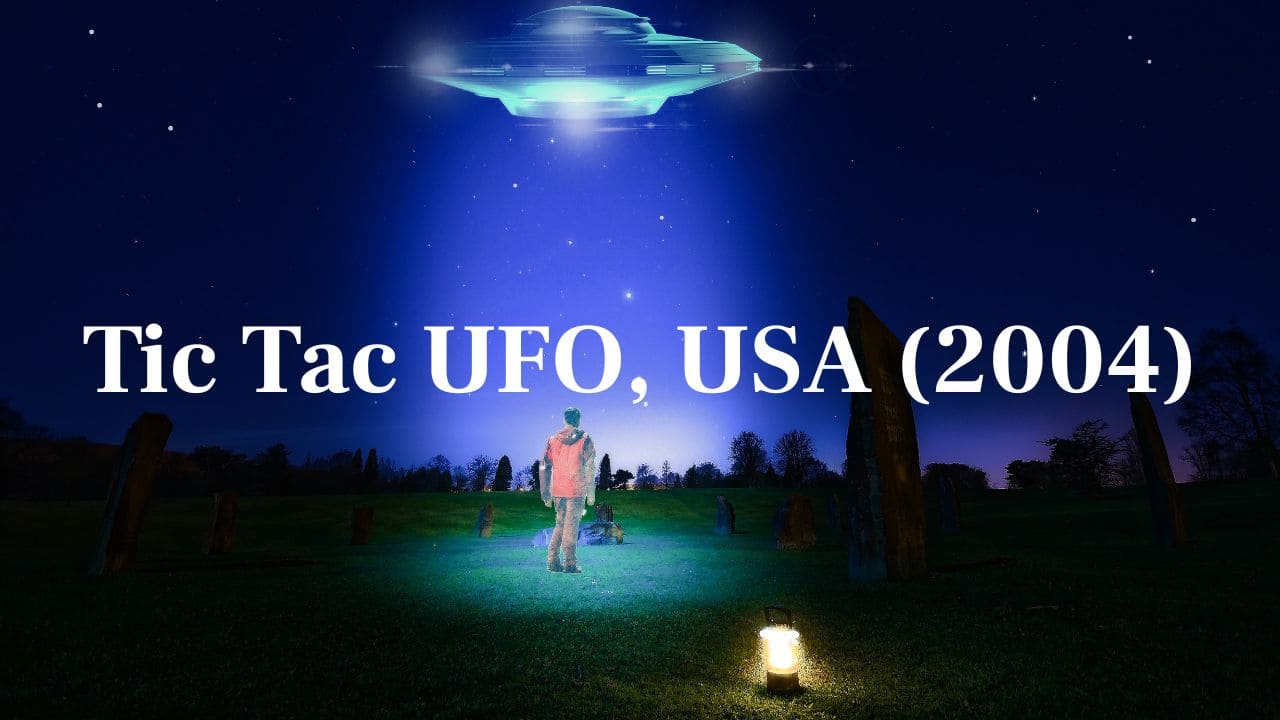 Tic Tac UFO, USA (2004): US Navy pilots recorded a pill-shaped object flying incredibly quickly. This footage was subsequently verified as real by the Pentagon. (Image: Canva)