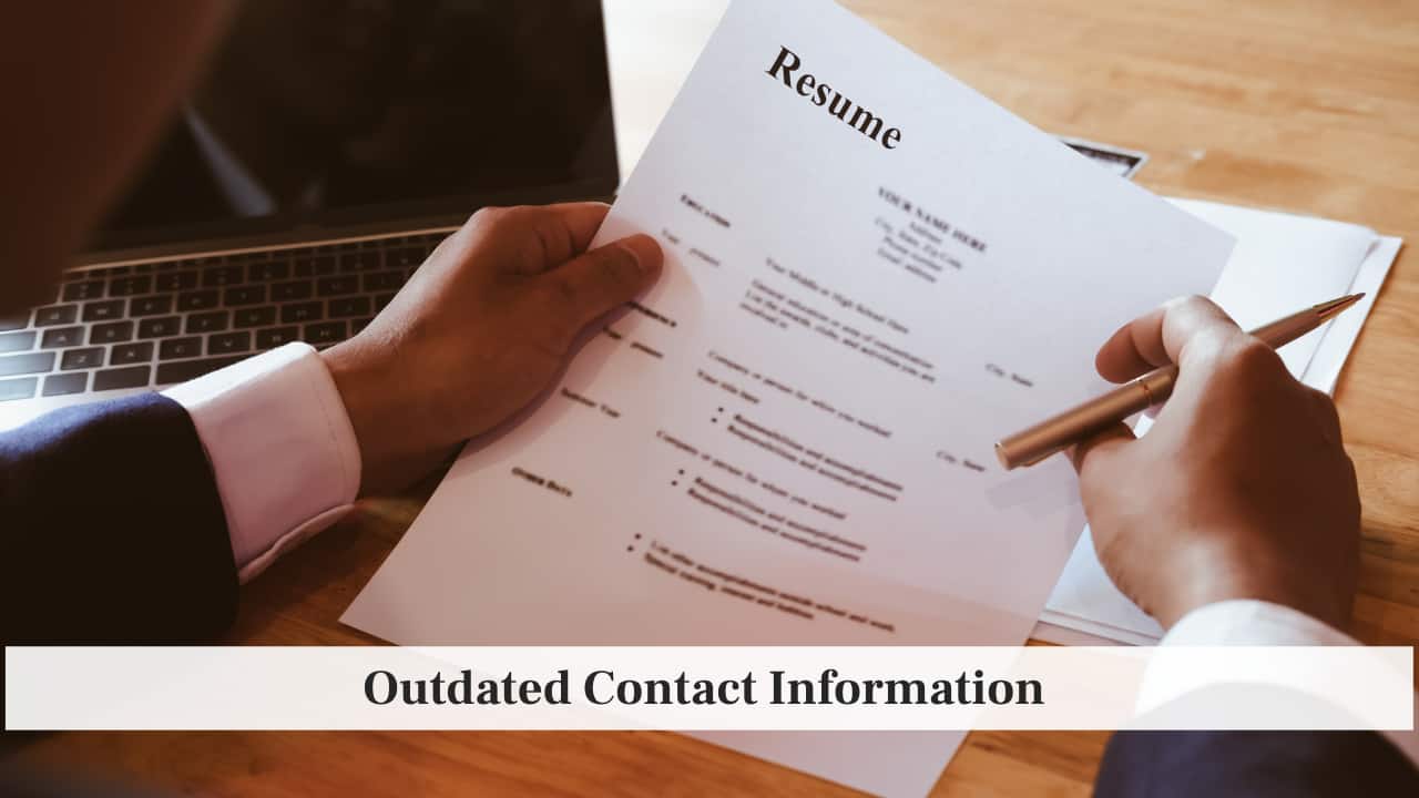 Outdated Contact Information