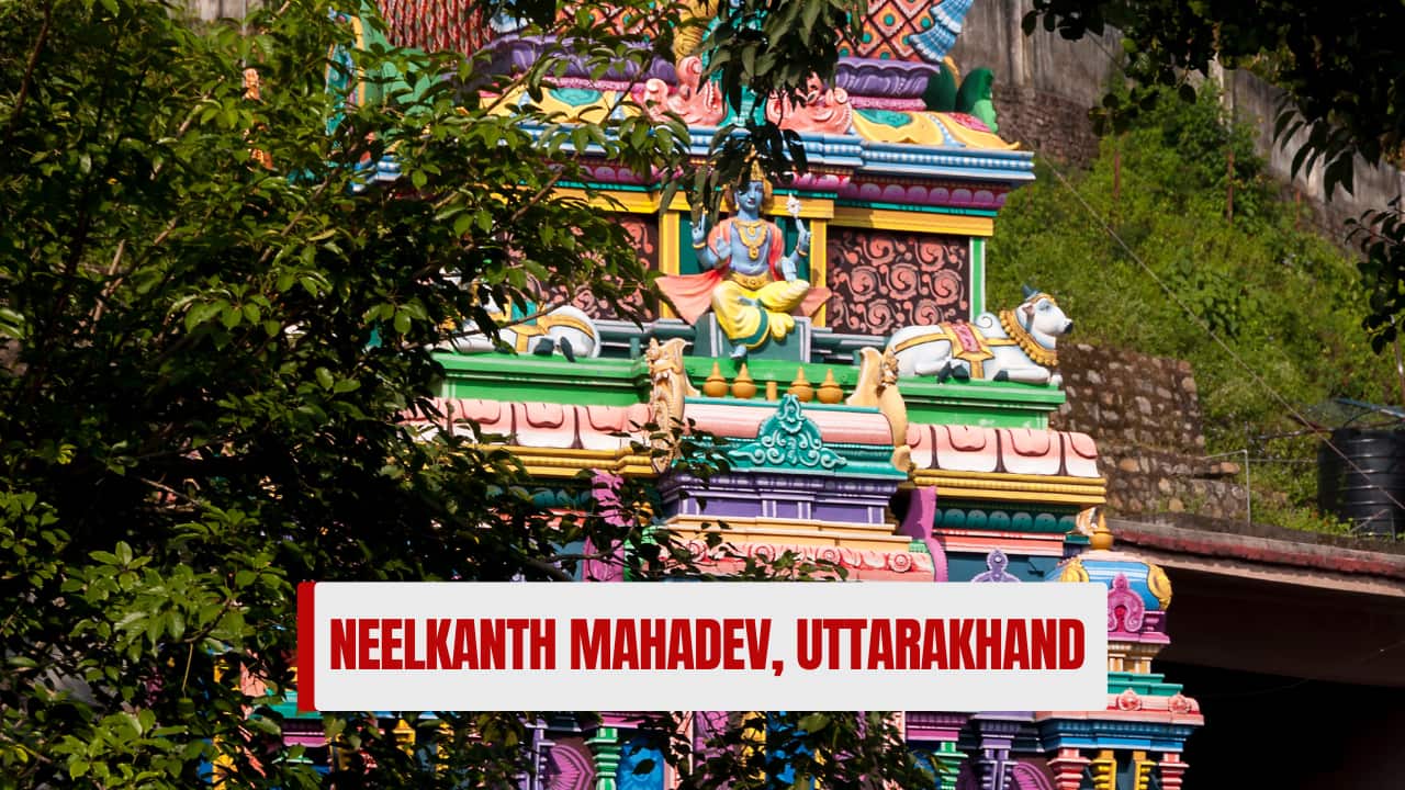 Neelkanth Mahadev, Uttarakhand: Surrounded by forests and hills, this temple honors Shiva's blue throat after Samudra Manthan. A serene Sawan destination. (image: canva)