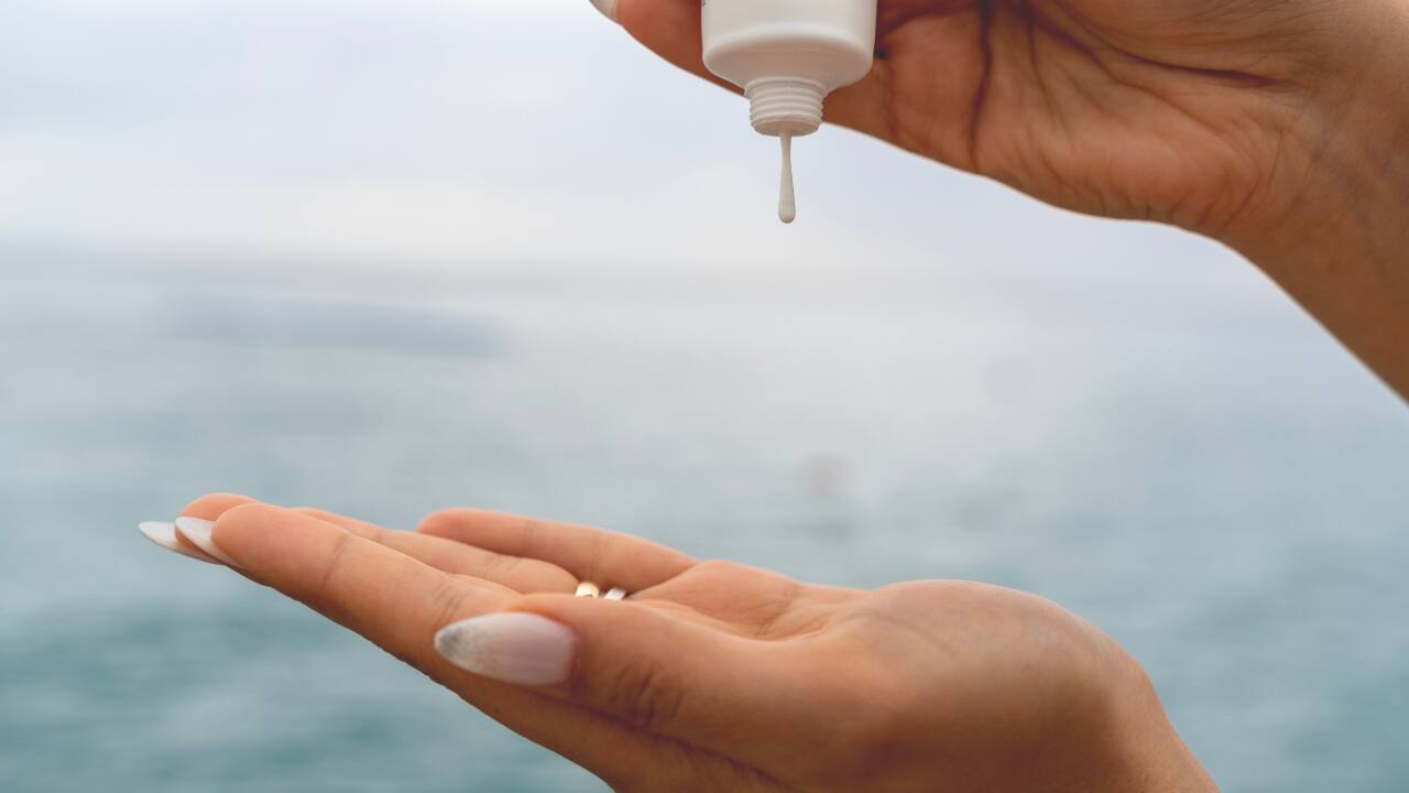 Apply enough Many people apply too little sunscreen, making it almost ineffective. Use at least a coin-sized amount for your face and more for exposed body parts. Spread it evenly and gently massage it in without rubbing too harshly