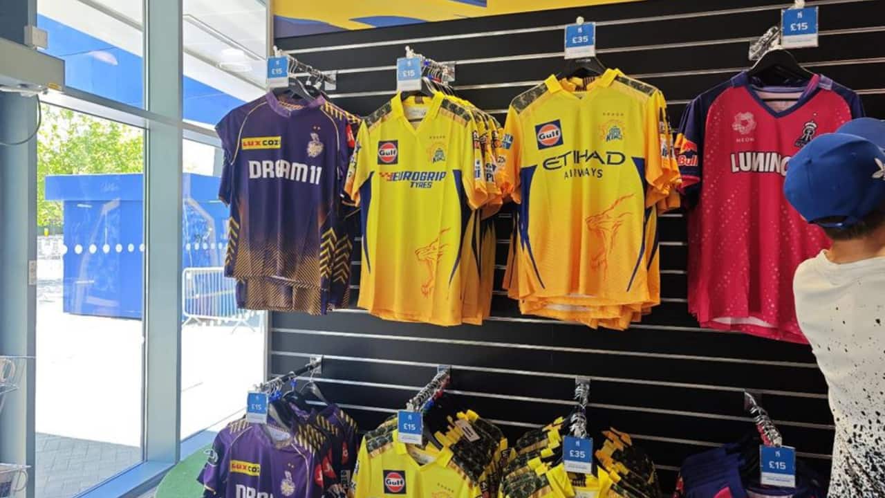 CSK and KKR jerseys in Edgbaston - Brand IPL is all pervasive