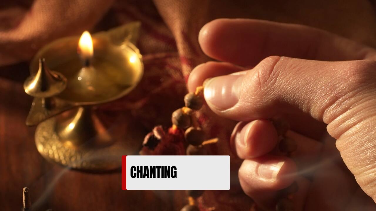 Chant the "Om Namah Shivaya" mantra 108 times. The vibrations of this chant bring mental clarity and divine connection. (image: canva)
