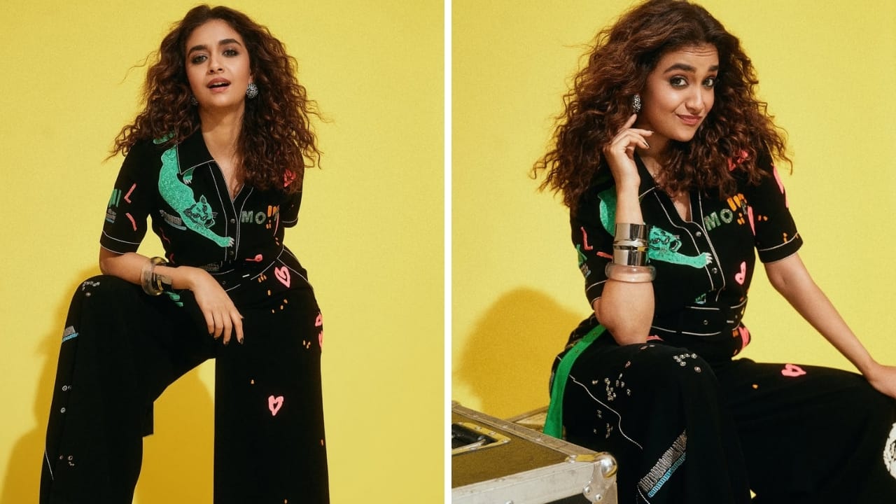 Keerthy Suresh’s funky panther jumpsuit has caught the Internet’s attention