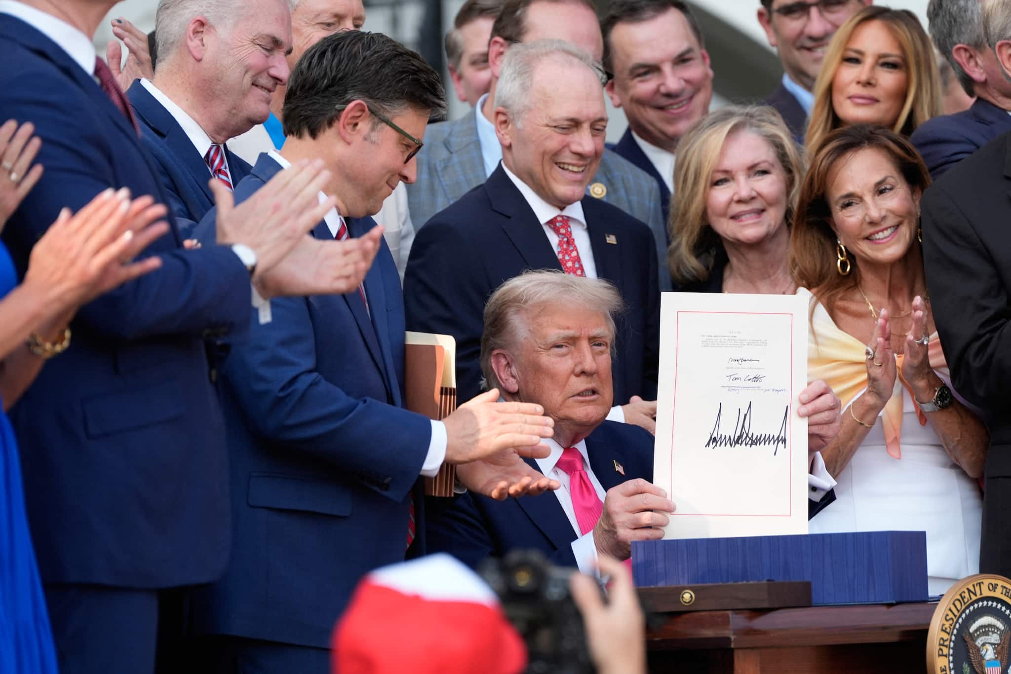 ‘Promises kept’: Trump signs ‘One Big Beautiful Bill’ at July 4 picnic with flyover and fireworks