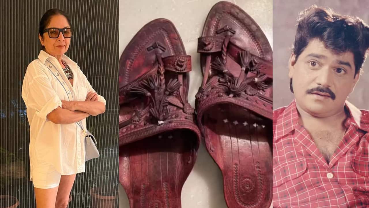 Neena Gupta shows off her Kolhapuri Chappals gifted by Late Laxmikant Berde amid Prada controversy