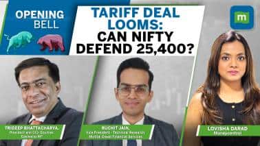 Live: Can Nifty defend 25,400 ahead of trade deal announcements? | Opening Bell