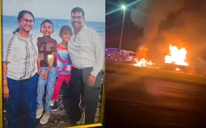 Hyderabad family of four charred to death in US car crash 