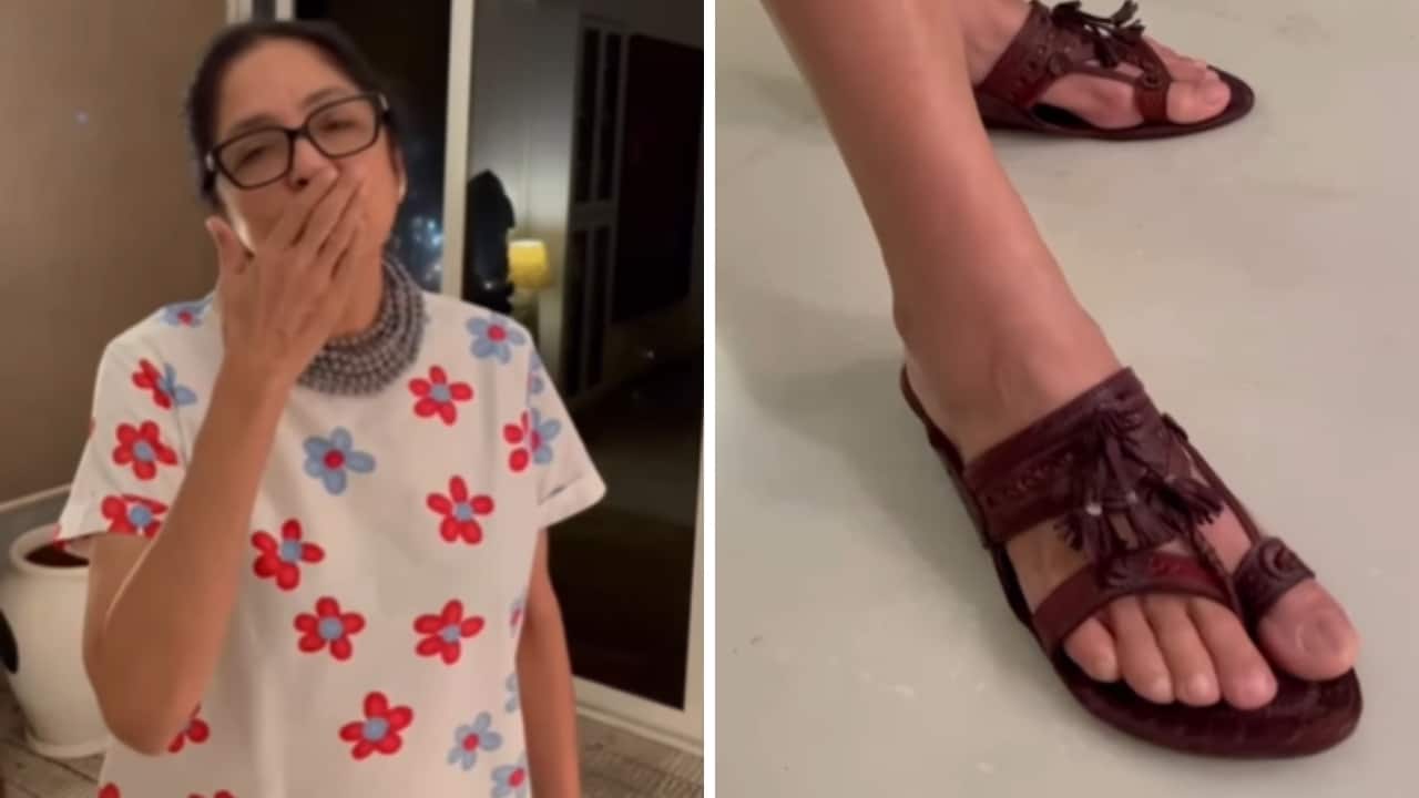 Neena Gupta takes a dig at Prada with her handmade Kolhapuri chappals: ‘Real Toh Real Hota Hai’