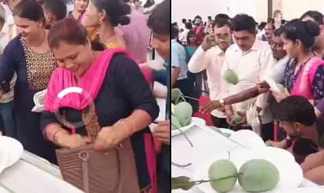 Lucknow's Aam Mahotsav ends in free-for-all scramble - 'Mangoes stuffed in dupattas, sarees'