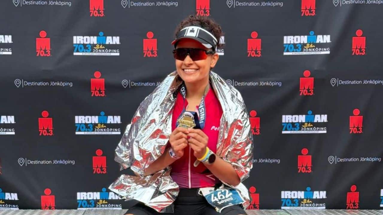 Saiyami Kher becomes the first ever Indian actor to conquer Ironman 70.3 twice in less than a year