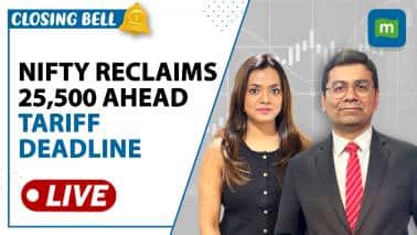 Live: Nifty reclaims 25,500 as US tariff deadline nears | Closing Bell