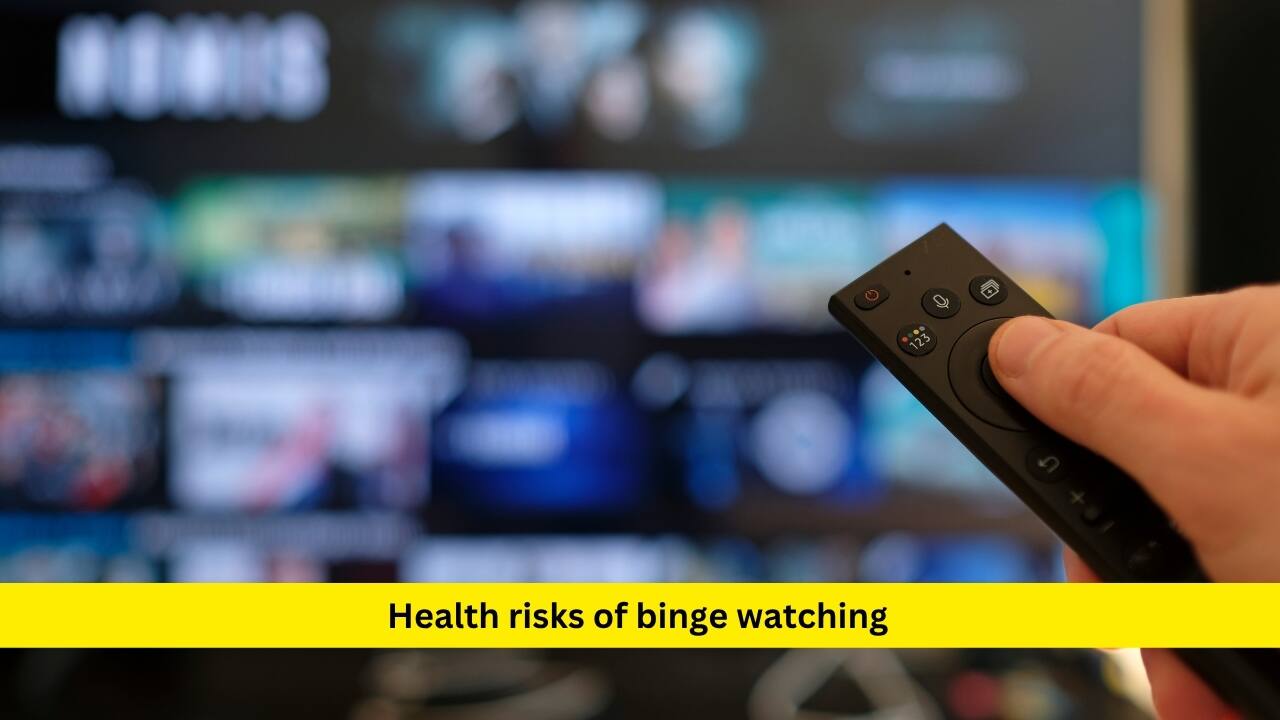 Health risks of binge watching It feels cosy to binge-watch your favourite shows, but doing it daily, especially while lying in bed, can harm your back, stiffen your joints and worsen sleep issues. Long hours glued to a screen can also lower your metabolism and contribute to weight gain without you realising.
