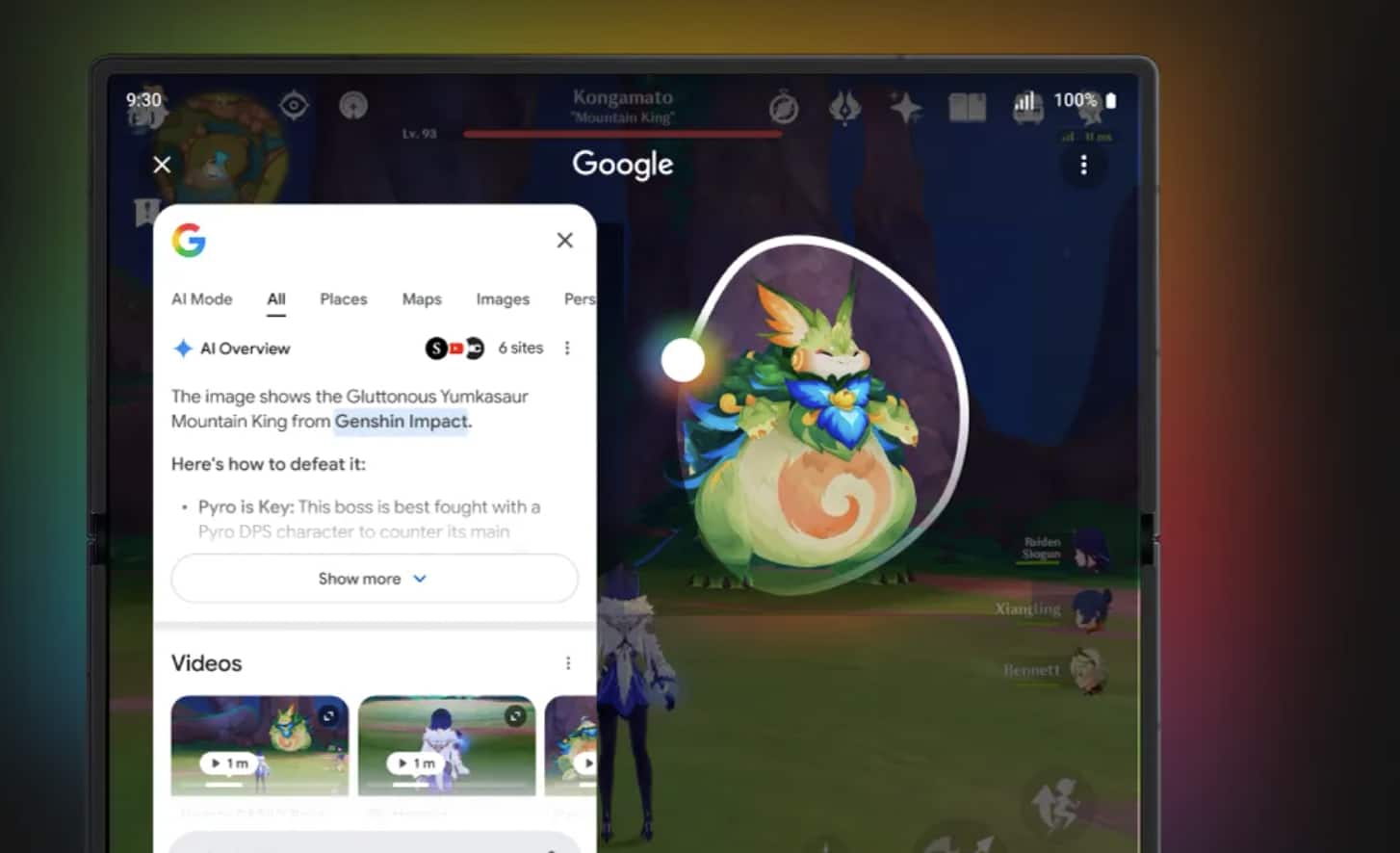 Google’s Circle to Search adds continuous translation while scrolling