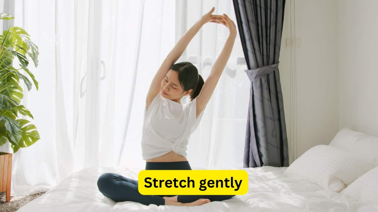 Stretch gently Gentle stretches release tension from tight neck and shoulder muscles. Try slow neck rolls, shoulder shrugs, and gentle side bends for 30 seconds each. These moves ease tension headaches caused by prolonged sitting. Dr Gupta notes, “Releasing tight muscles improves blood flow, reducing migraine and headache intensity.”