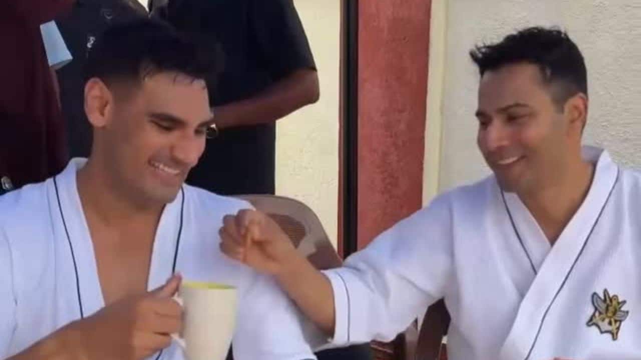 Varun Dhawan wraps up filming for Border 2 at NDA, shares a hilarious video with Ahan Shetty as they eat "bizkoot with chai"