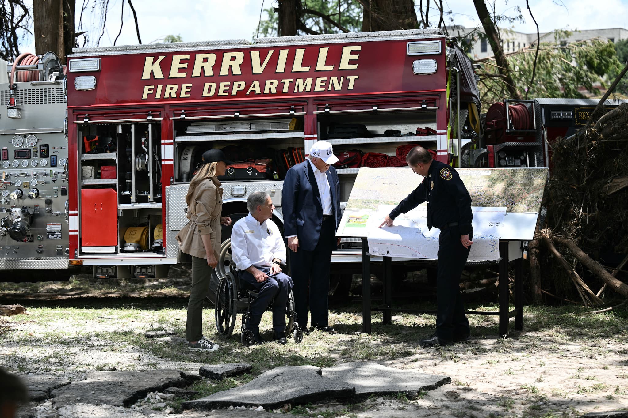 'Never seen anything like this': Trump visits flood-ravaged Central Texas
