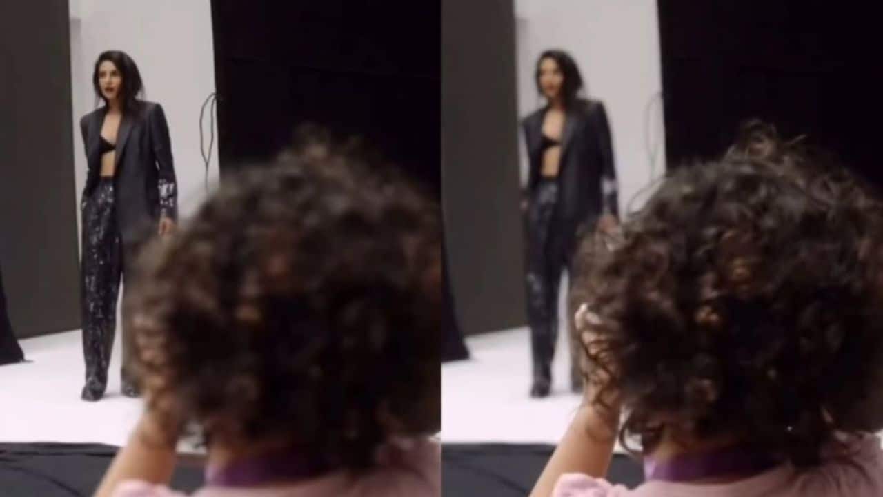 Priyanka Chopra’s daughter Malti Marie captures hearts as she films mum mid-shoot, see here