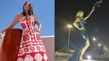 Sofia Vergara fans hate 24ft-tall statue she got as a tribute on her birthday by her hometown, say it doesn't look like her