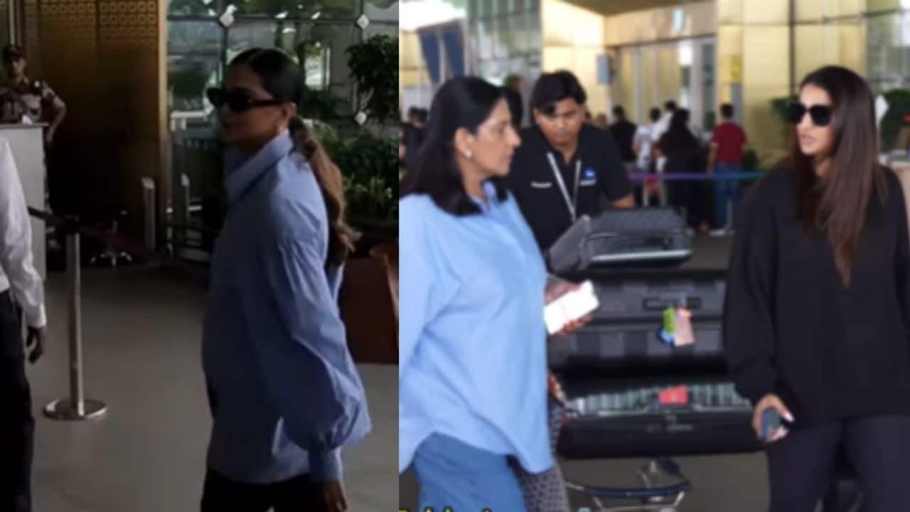 Deepika Padukone twins with mother-in-law Anju Bhavnani at Mumbai airport, sister-in-law Ritika joins in, watch video