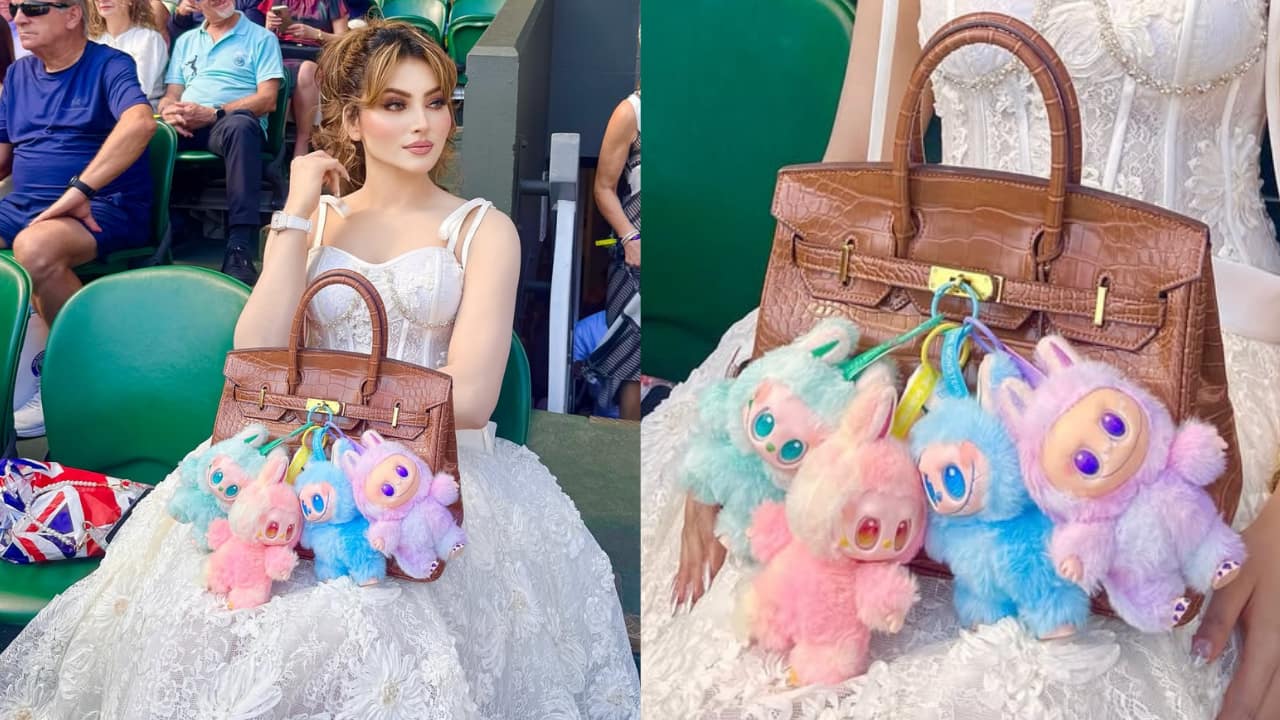 A quirky twist   While her Birkin handbag from Hermes signalled luxury, the four Labubu doll charms she attached to it really caught attention. They added a fun touch to her polished outfit.