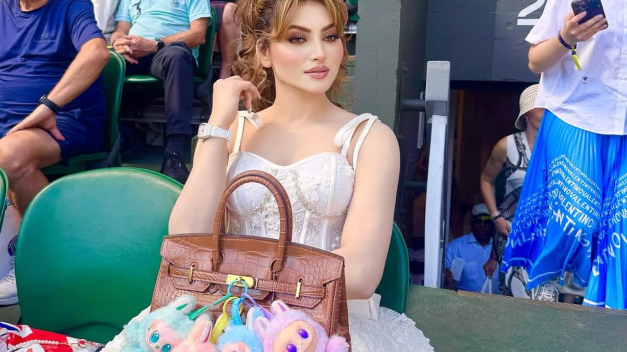 Urvashi Rautela posts about meeting Kate Middleton at Wimbledon 2025; netizens have a field day over her picture with 4 Labubu dolls