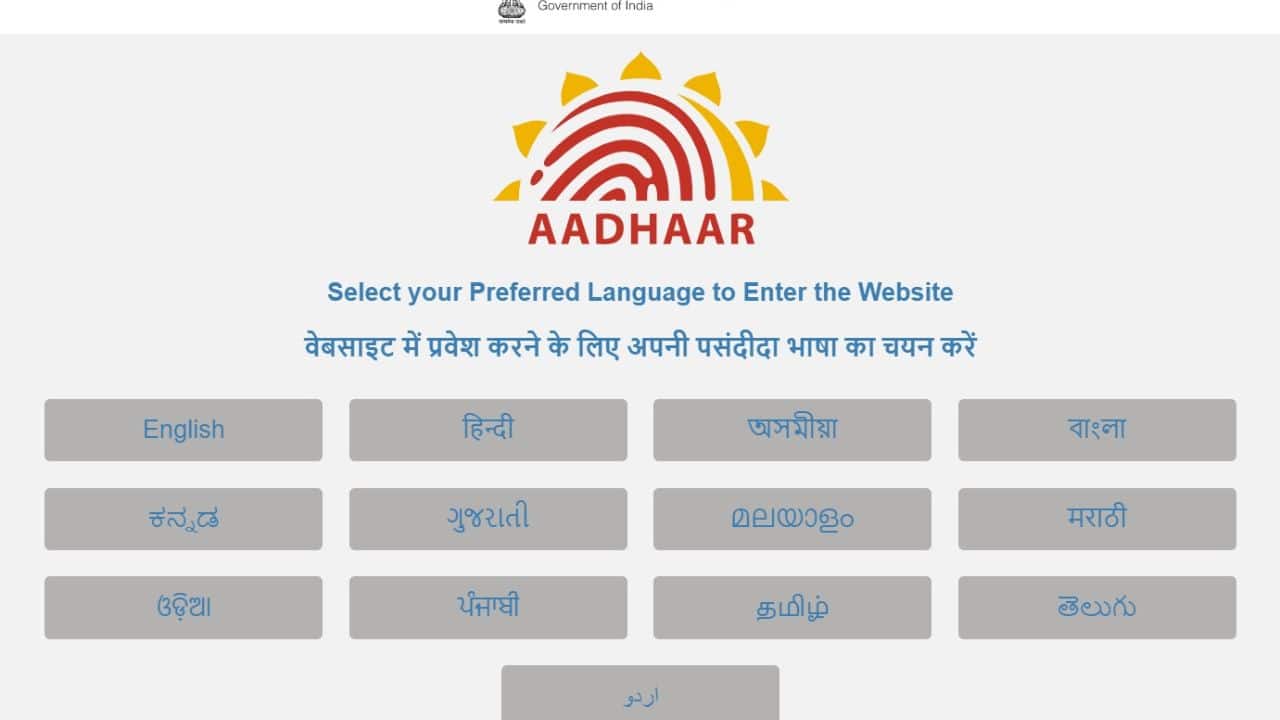 Step 2: Correct information in your Aadhaar card by UIDAI