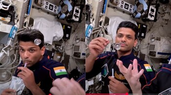 Shubhanshu Shukla Shows Off ‘Water Bending’ Skills in Space (Image: Axiom Space)