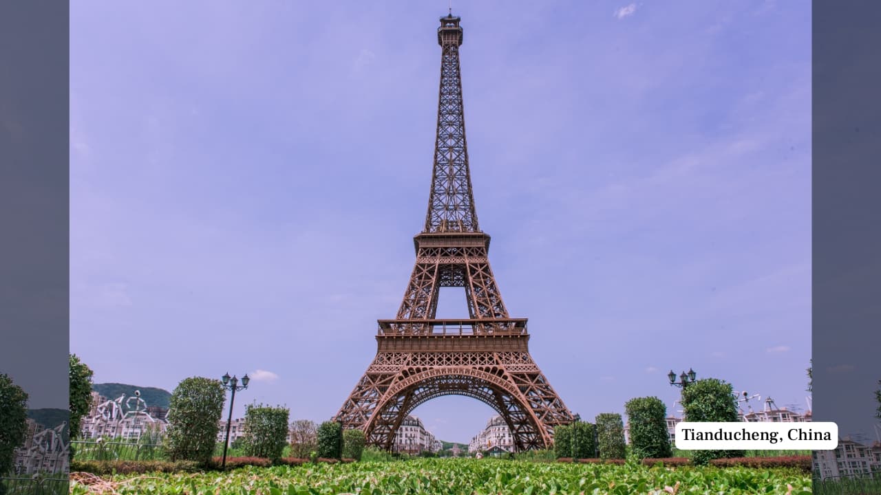 5. Tianducheng, China Built in 2007 as a miniature Paris—with an Eiffel Tower replica and French-style boulevards—Tianducheng quickly became a symbol of overambitious urban planning. Initially abandoned due to lack of buyers, it’s since begun to attract tourists eager to explore its surreal European facsimile nestled in rural China. (Image: Canva)
