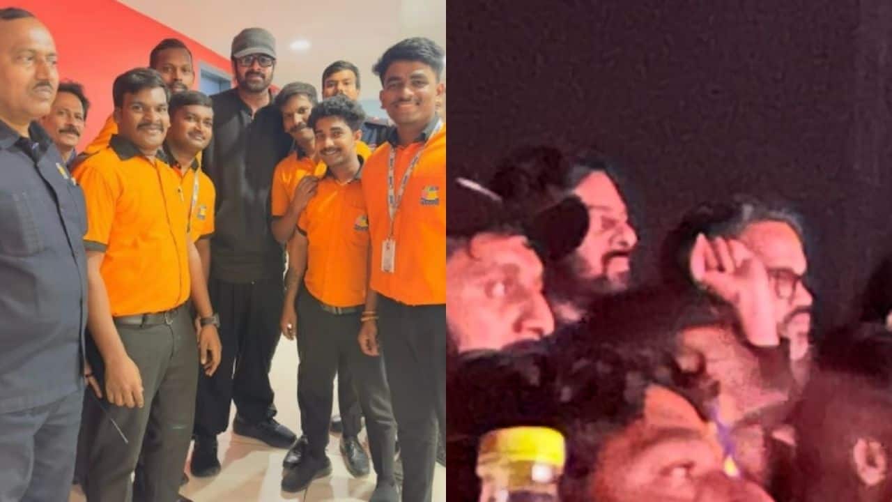 Prabhas spotted watching F1 with Prashanth Neel at Hyderabad theatre, see pics